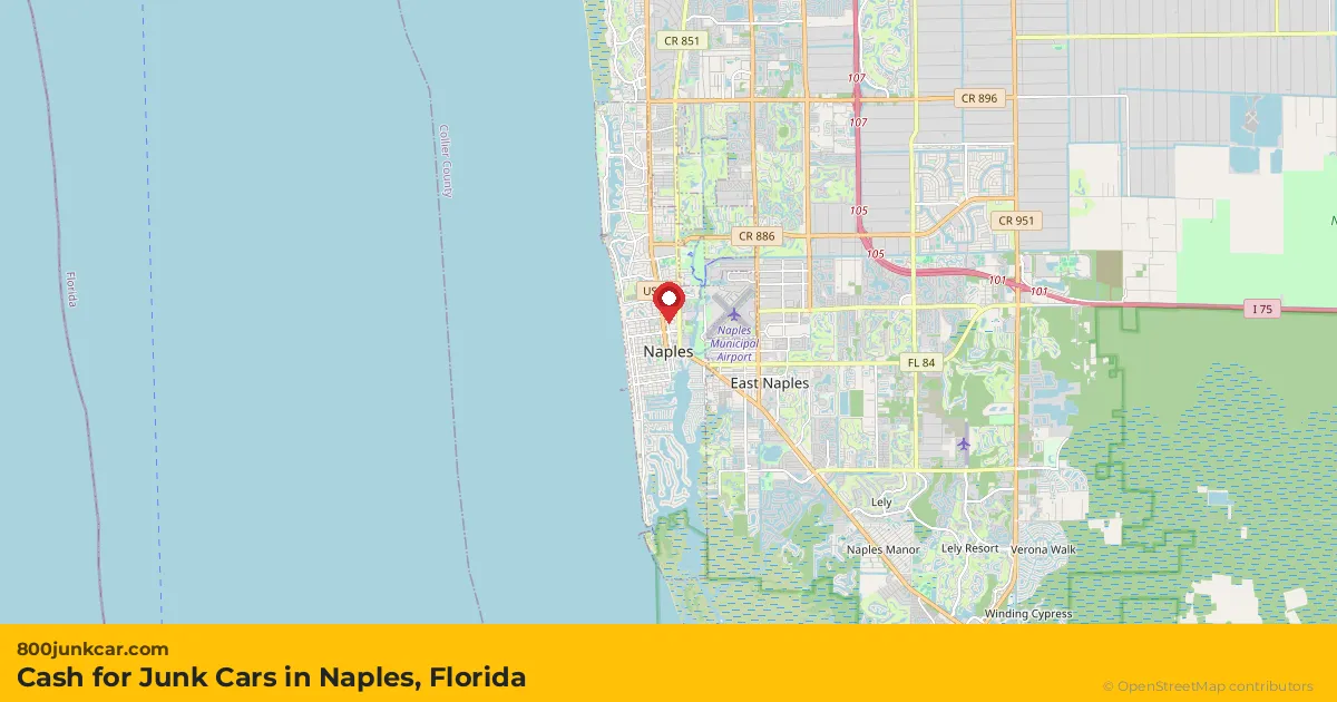 Naples, FL service area map