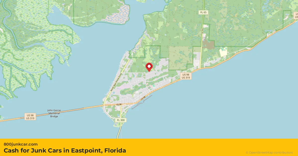 Eastpoint, FL service area map