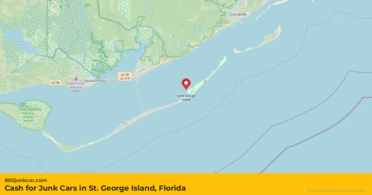 St. George Island, FL service area map