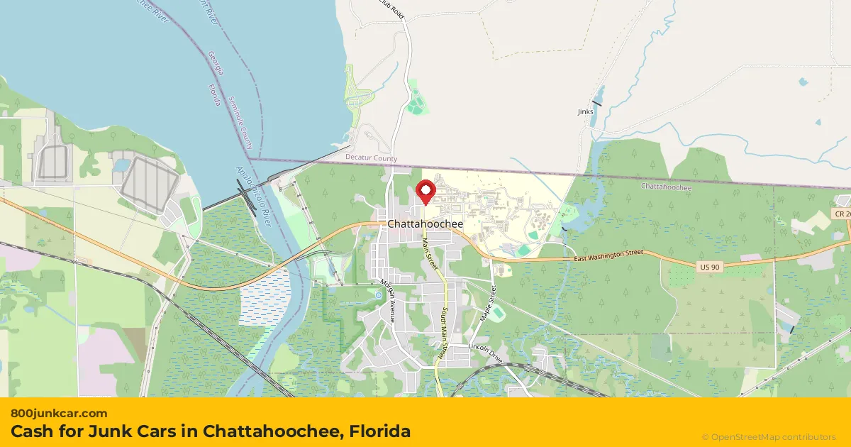 Chattahoochee, FL service area map