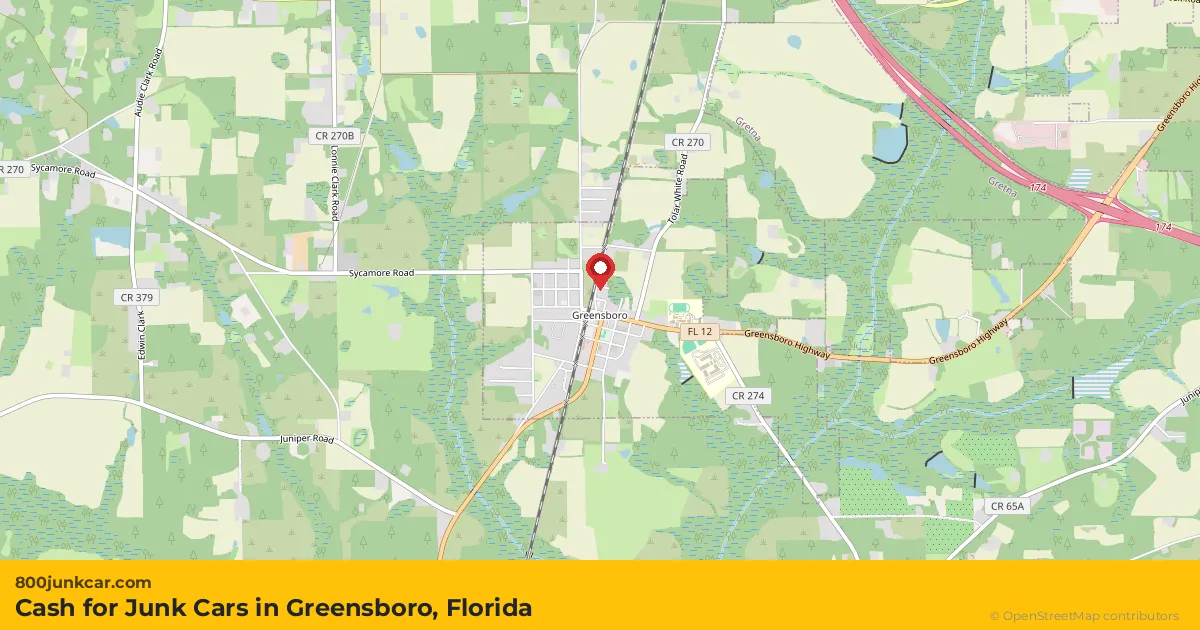 Greensboro, FL service area map