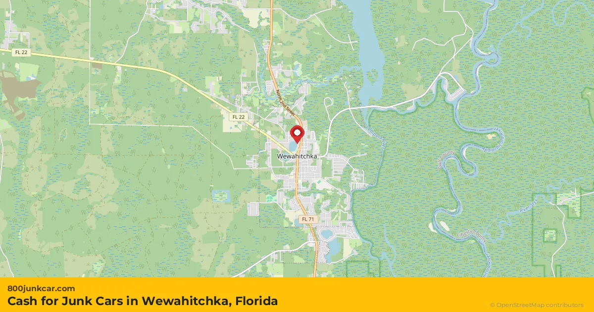 Wewahitchka, FL service area map