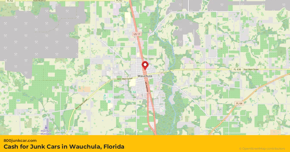 Wauchula, FL service area map