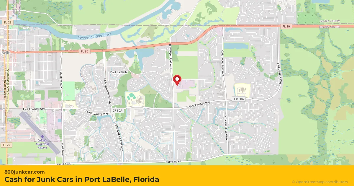 Port LaBelle, FL service area map