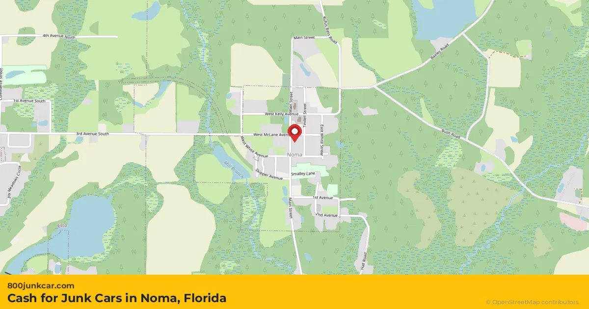 Noma, FL service area map
