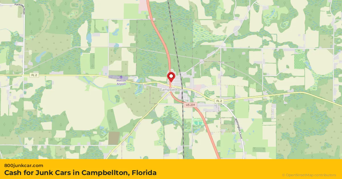 Campbellton, FL service area map