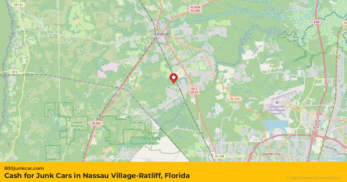 Nassau Village-Ratliff, FL service area map
