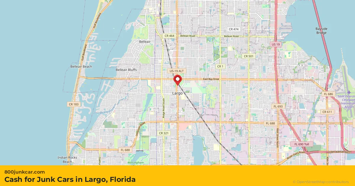 Largo, FL service area map