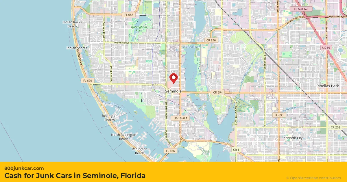 Seminole, FL service area map