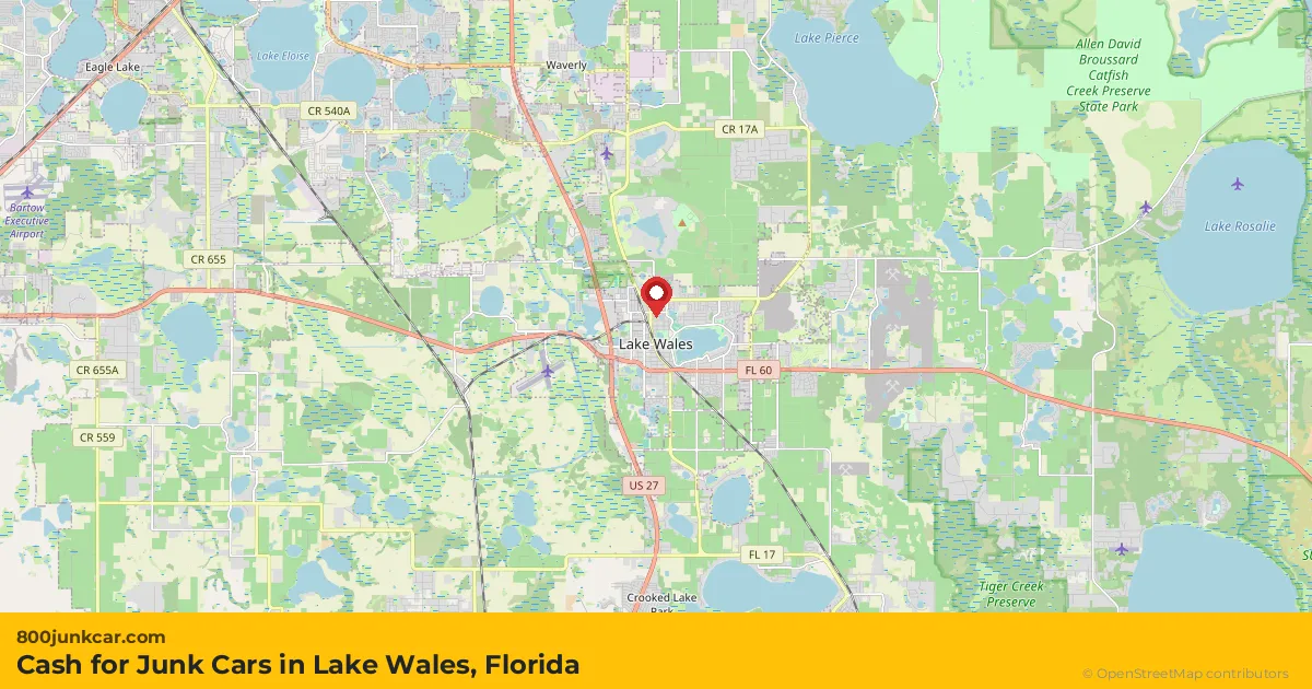 Lake Wales, FL service area map