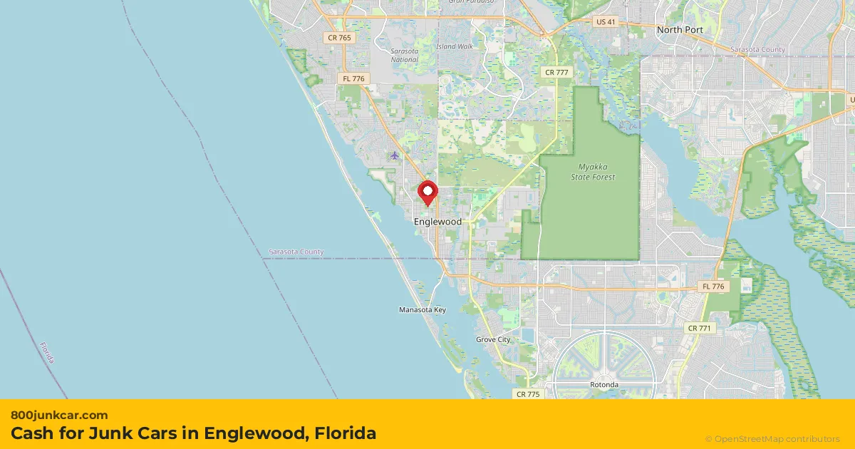 Englewood, FL service area map