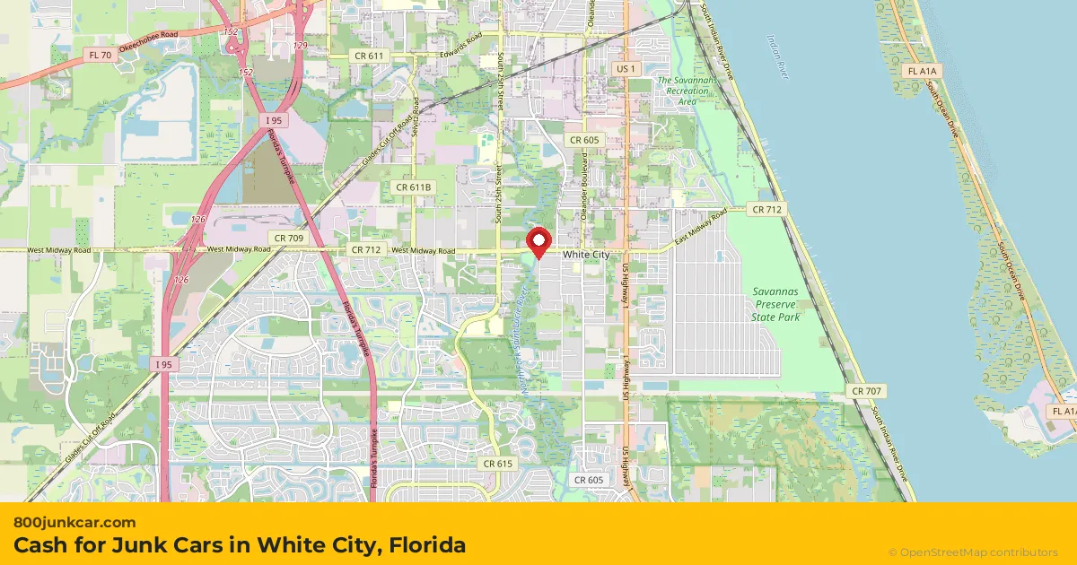 White City, FL service area map