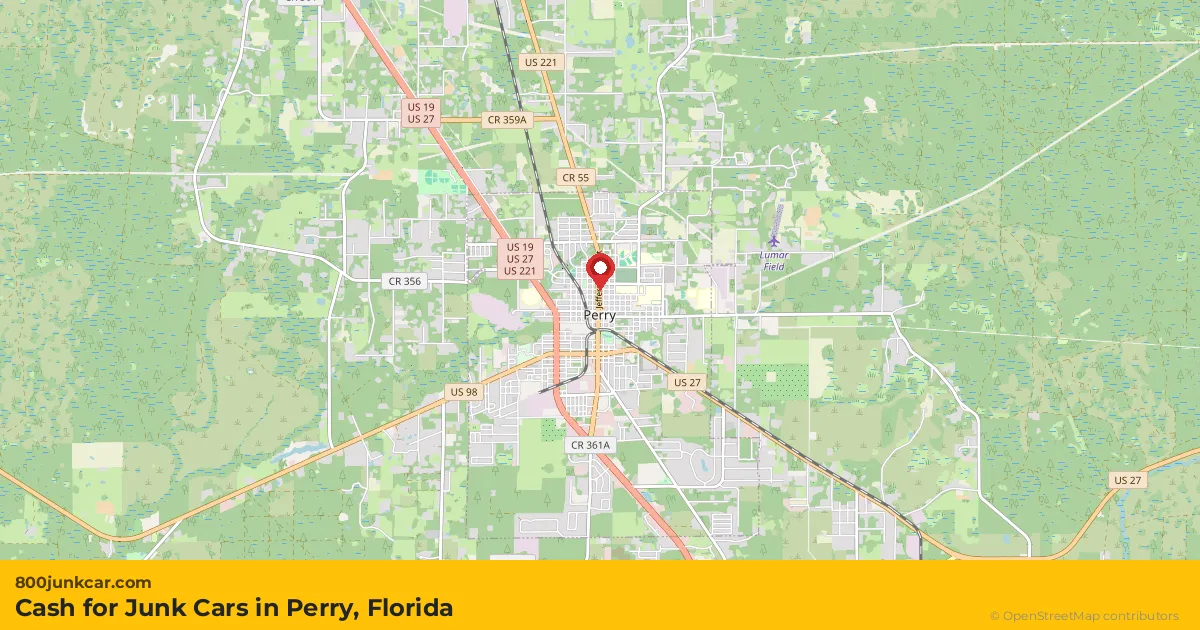 Perry, FL service area map