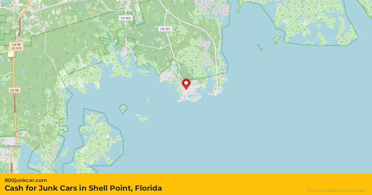Shell Point, FL service area map