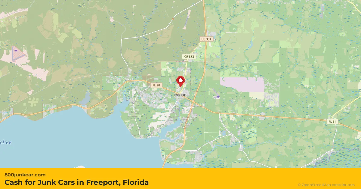 Freeport, FL service area map
