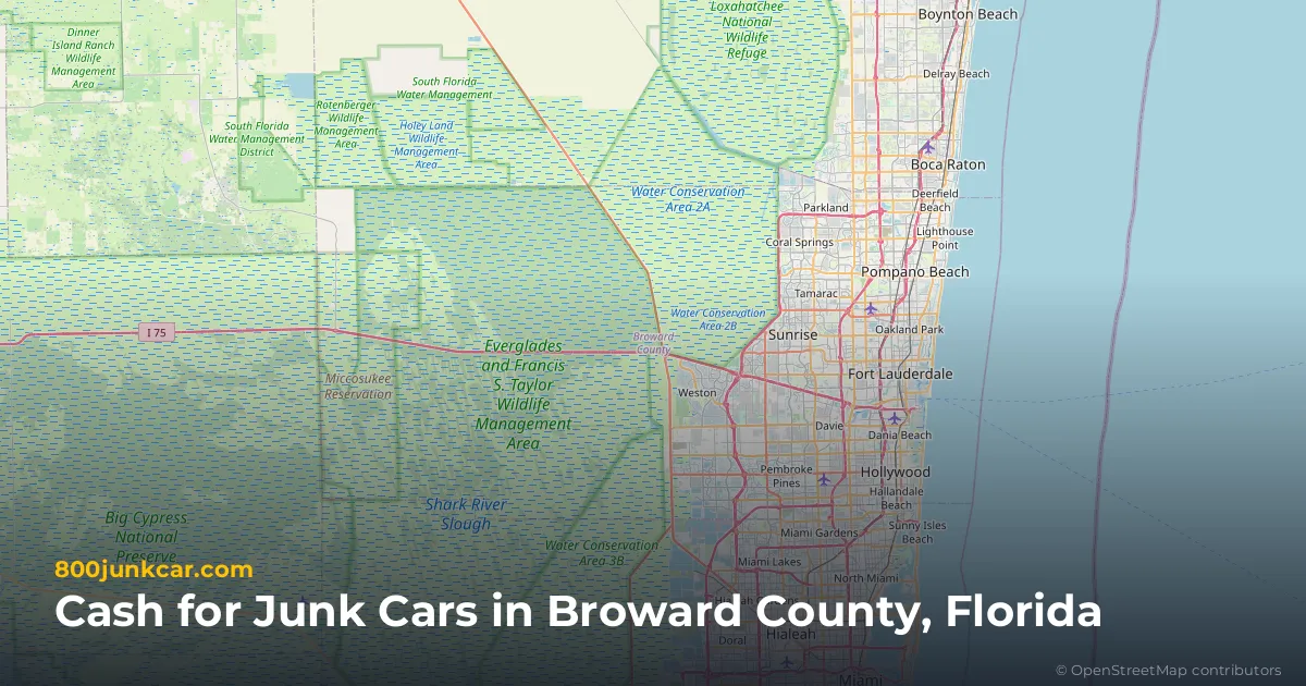 Broward County, FL service area map
