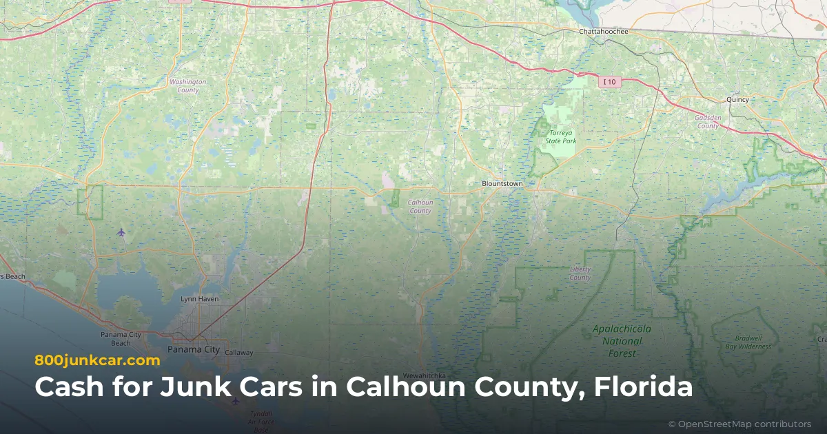Calhoun County, FL service area map
