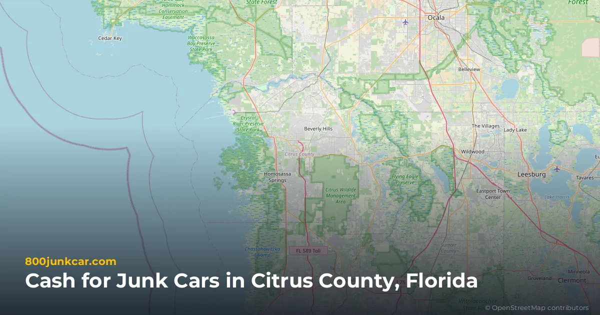 Citrus County, FL service area map