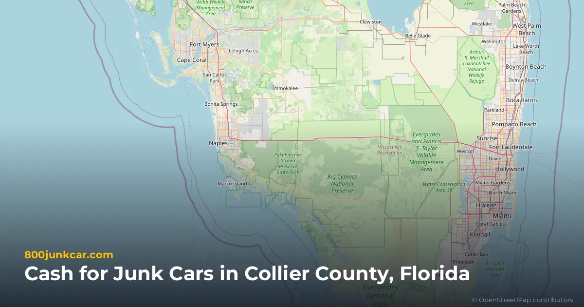 Collier County, FL service area map