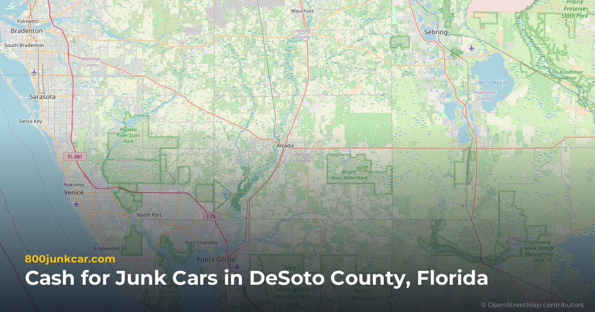 DeSoto County, FL service area map