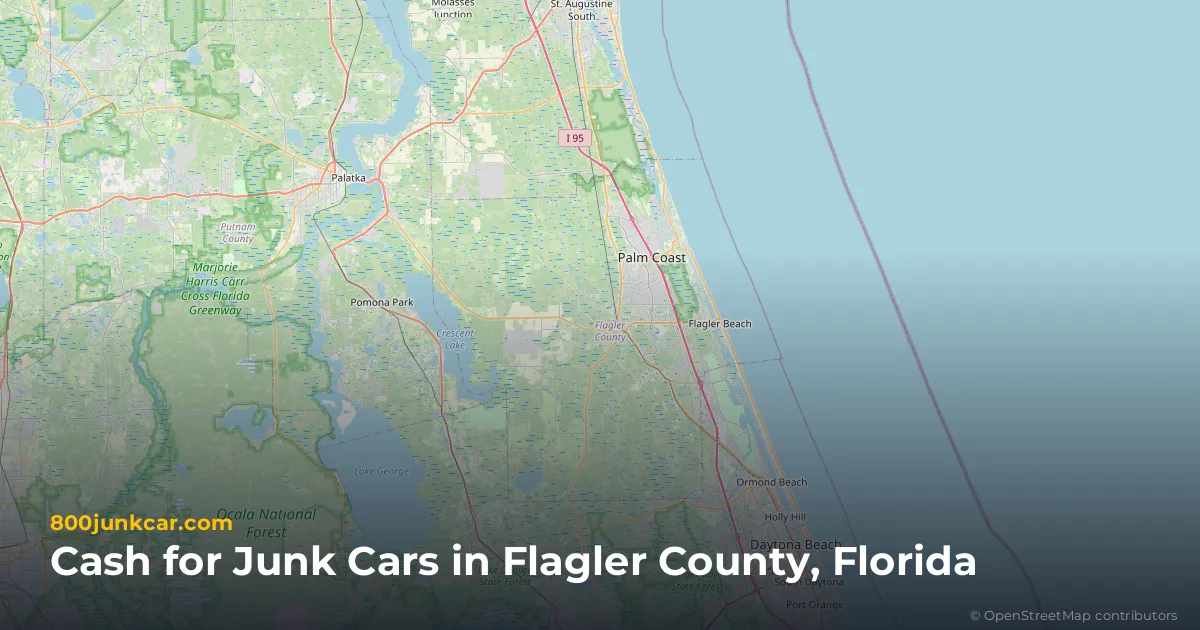 Flagler County, FL service area map