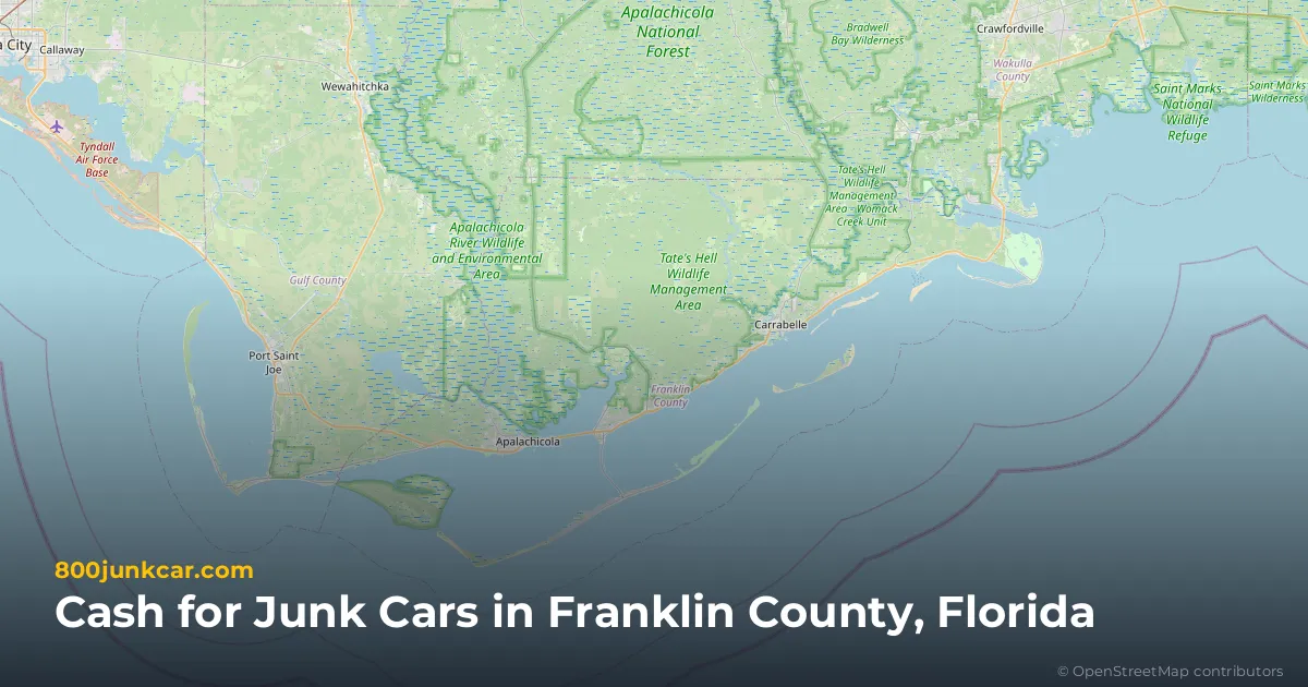 Franklin County, FL service area map