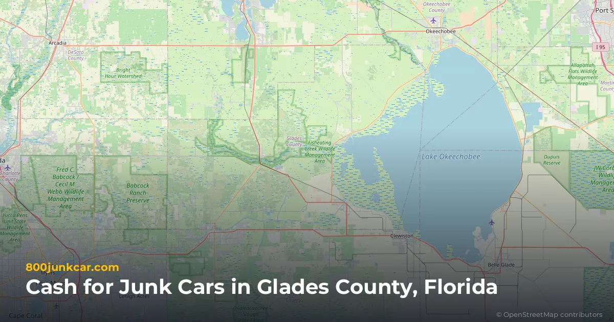 Glades County, FL service area map
