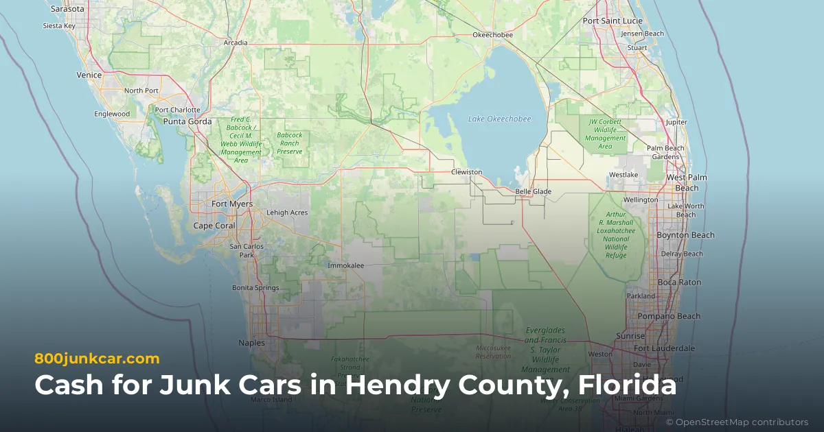Hendry County, FL service area map