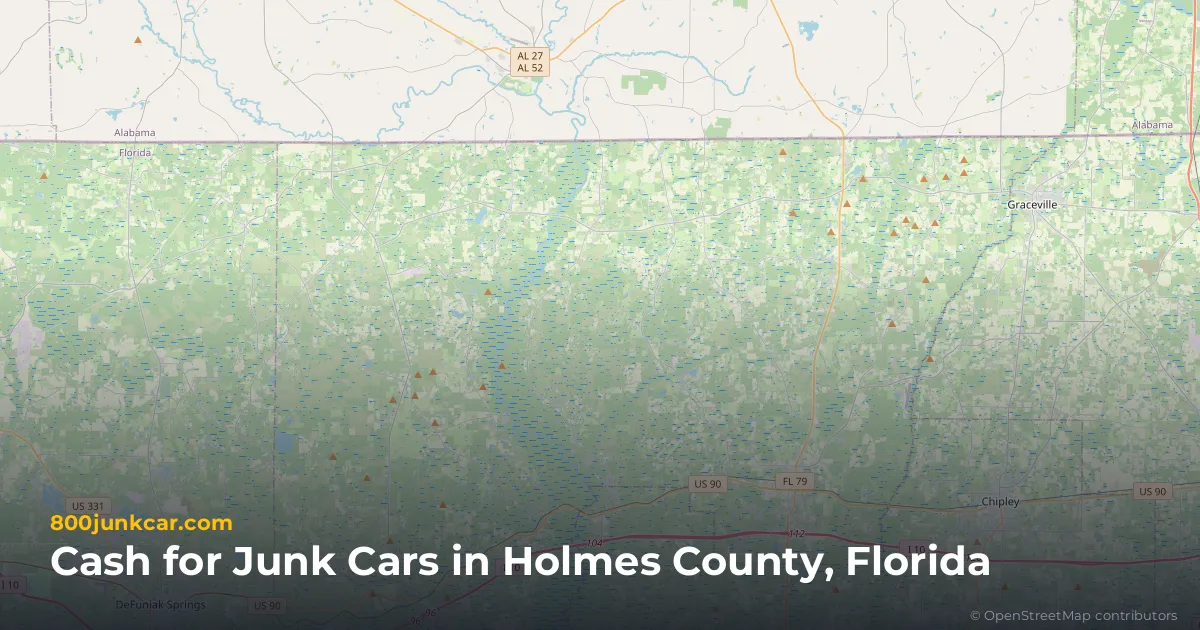Holmes County, FL service area map