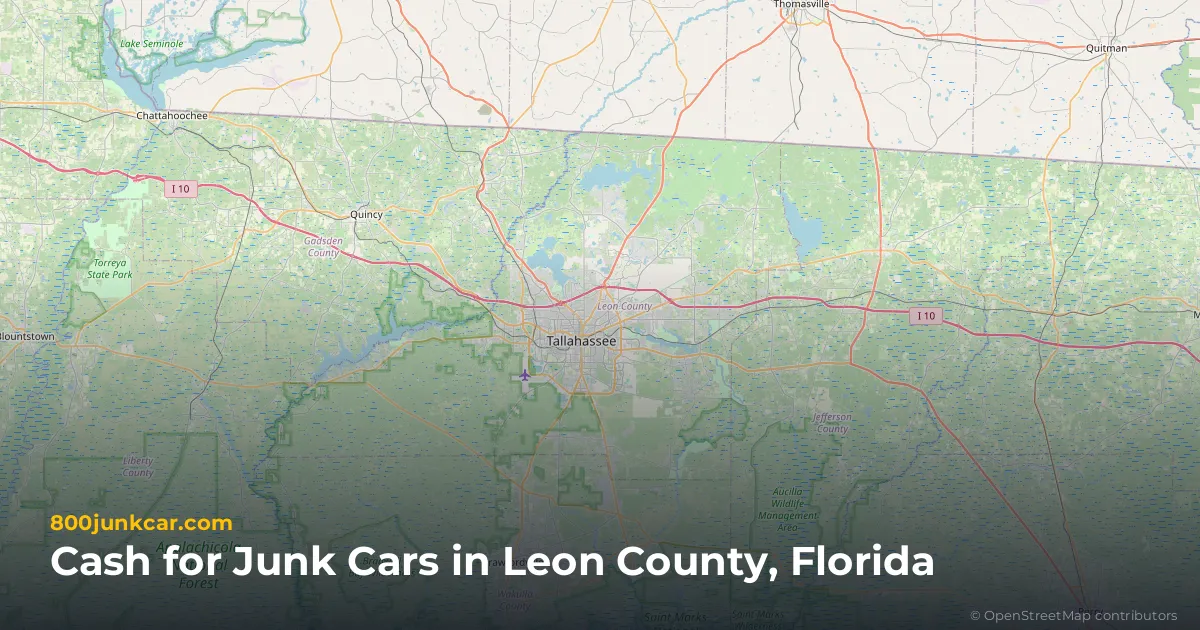Leon County, FL service area map