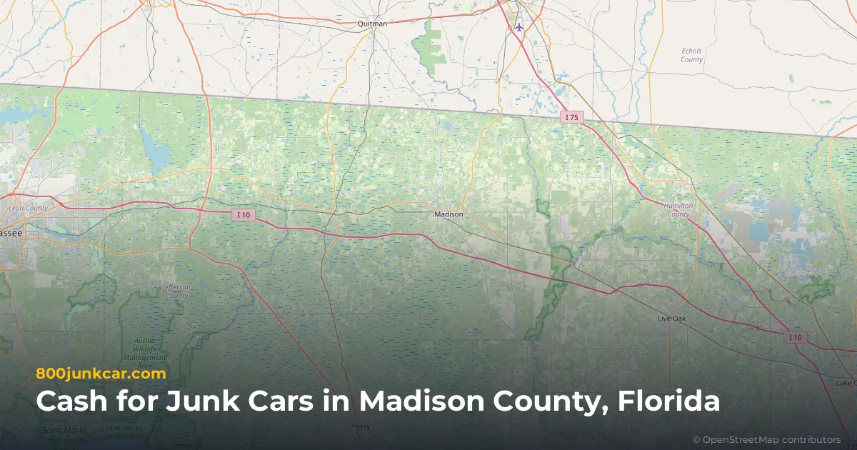 Madison County, FL service area map