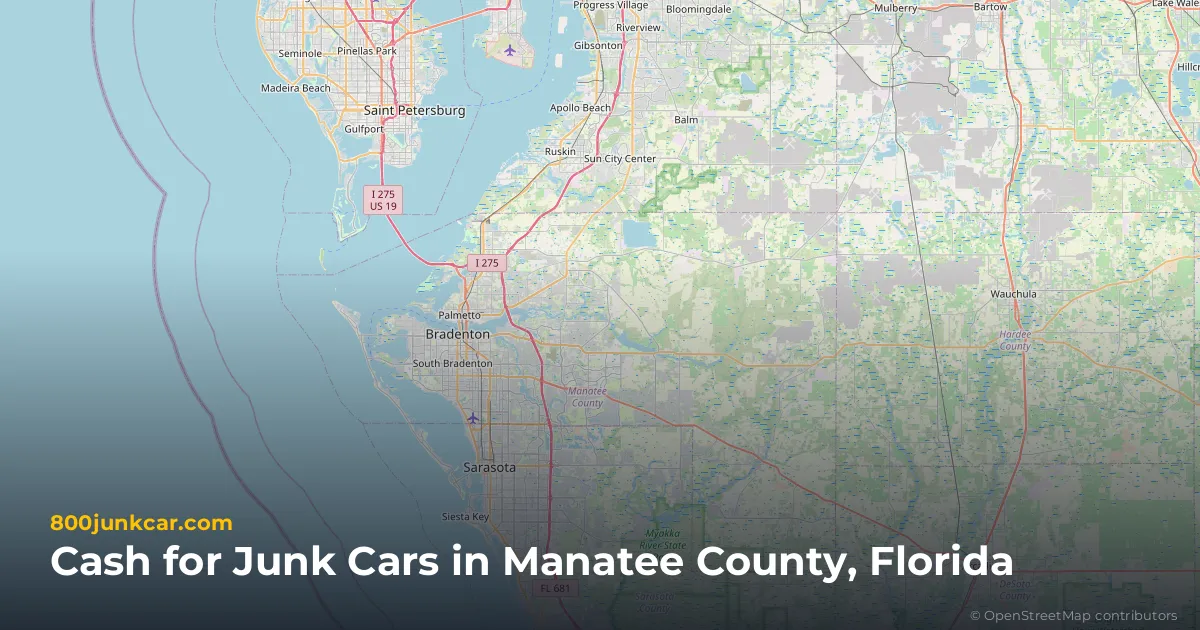 Manatee County, FL service area map