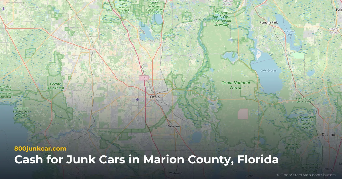 Marion County, FL service area map