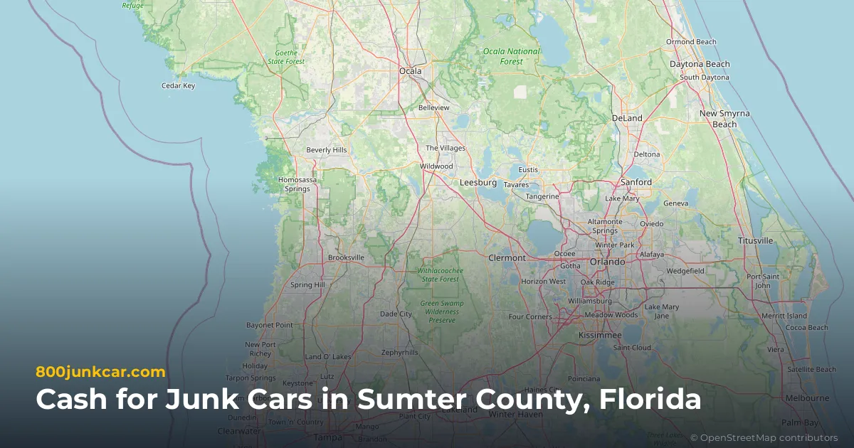 Sumter County, FL service area map