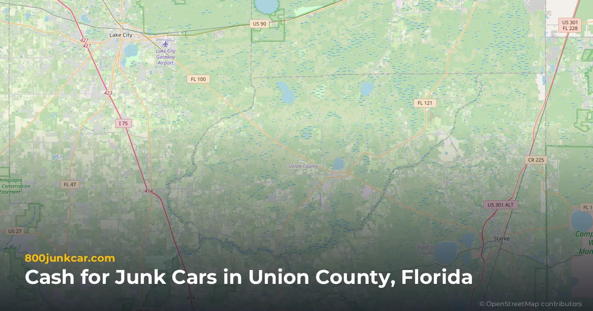 Union County, FL service area map