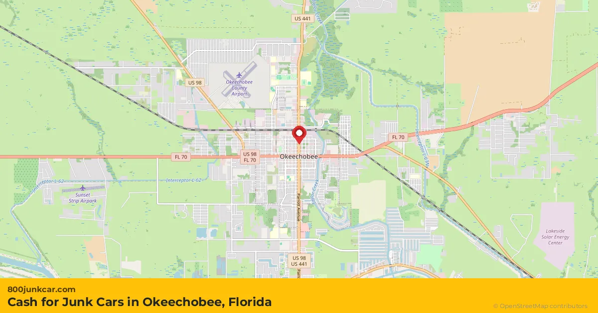 Okeechobee, FL service area map